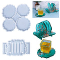 Epoxy Resin Coaster Stand Silicone Mould, Pack of 2 - White - view 3