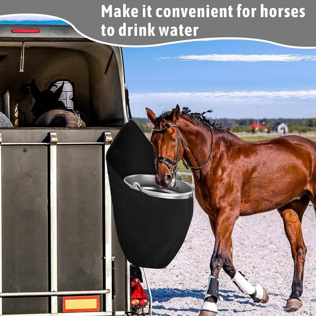 Equestrian Stable Bucket Bag for Horse Feed and Grooming Tools - view 5