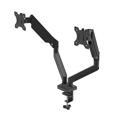Ergonomic Free Hover Telescopic Monitor Arm Mount with Desk Clamp - Dual Arm