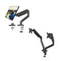 Ergonomic Free Hover Telescopic Monitor Arm Mount with Desk Clamp - Dual Arm - view 3