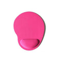 Ergonomic Mouse Pad with Wrist Rest, 23 x 19 cm - Pink