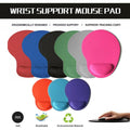 Ergonomic Mouse Pad with Wrist Rest, 23 x 19 cm - Pink - view 2