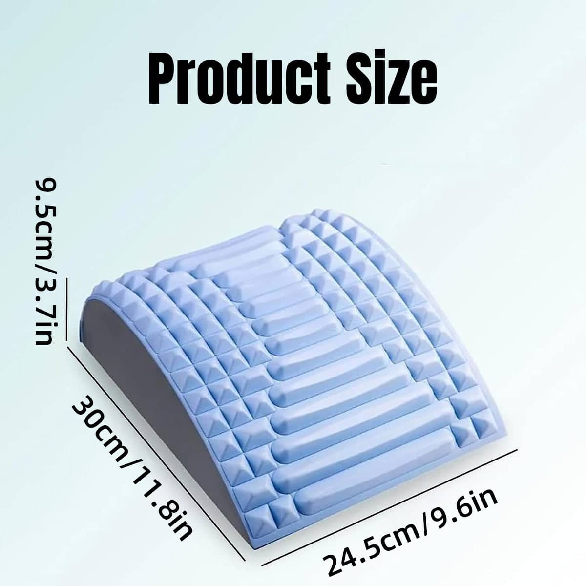 Ergonomic Neck and Back Stretcher for Relaxation and Posture - Grey - view 4
