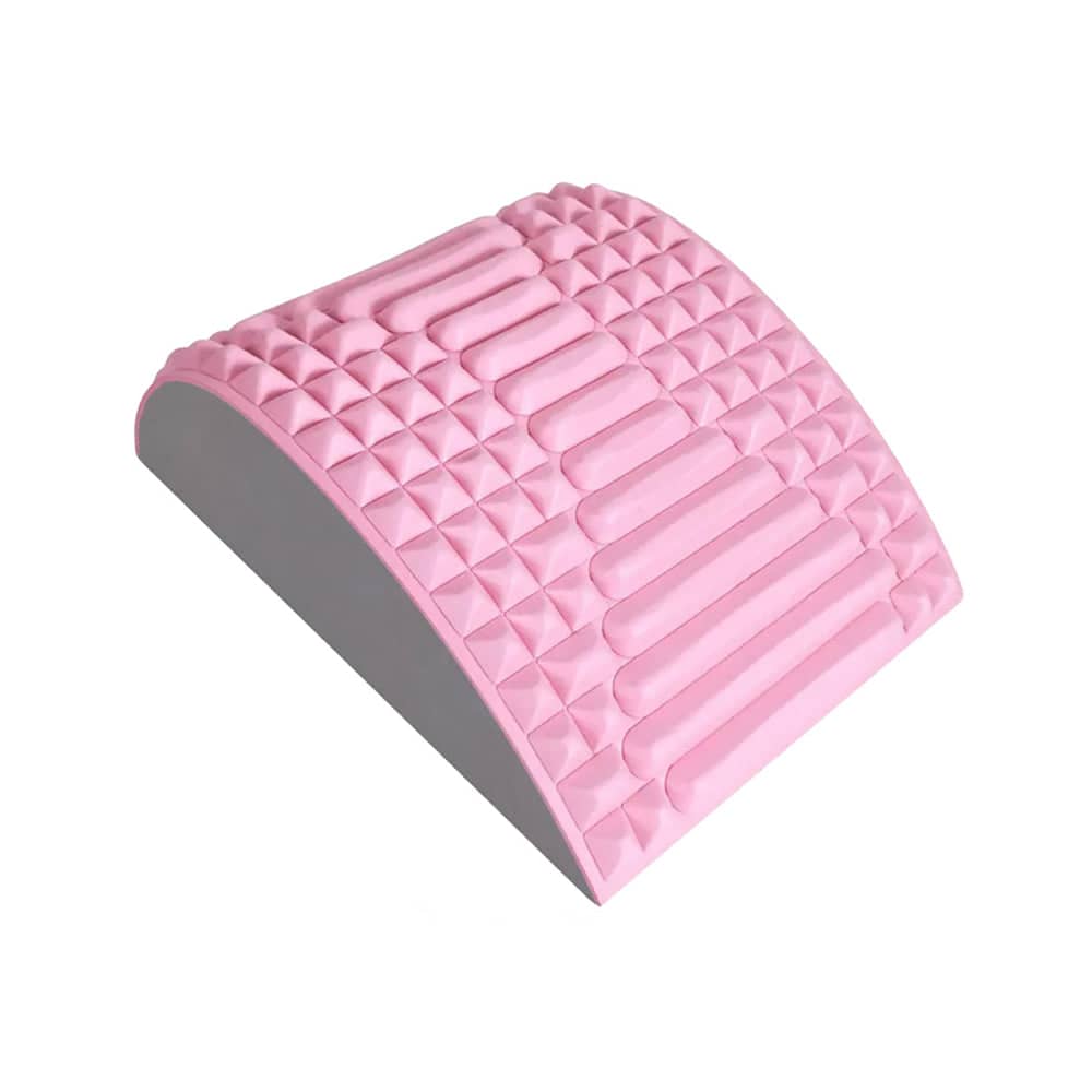 Ergonomic Neck and Back Stretcher for Relaxation and Posture - Pink