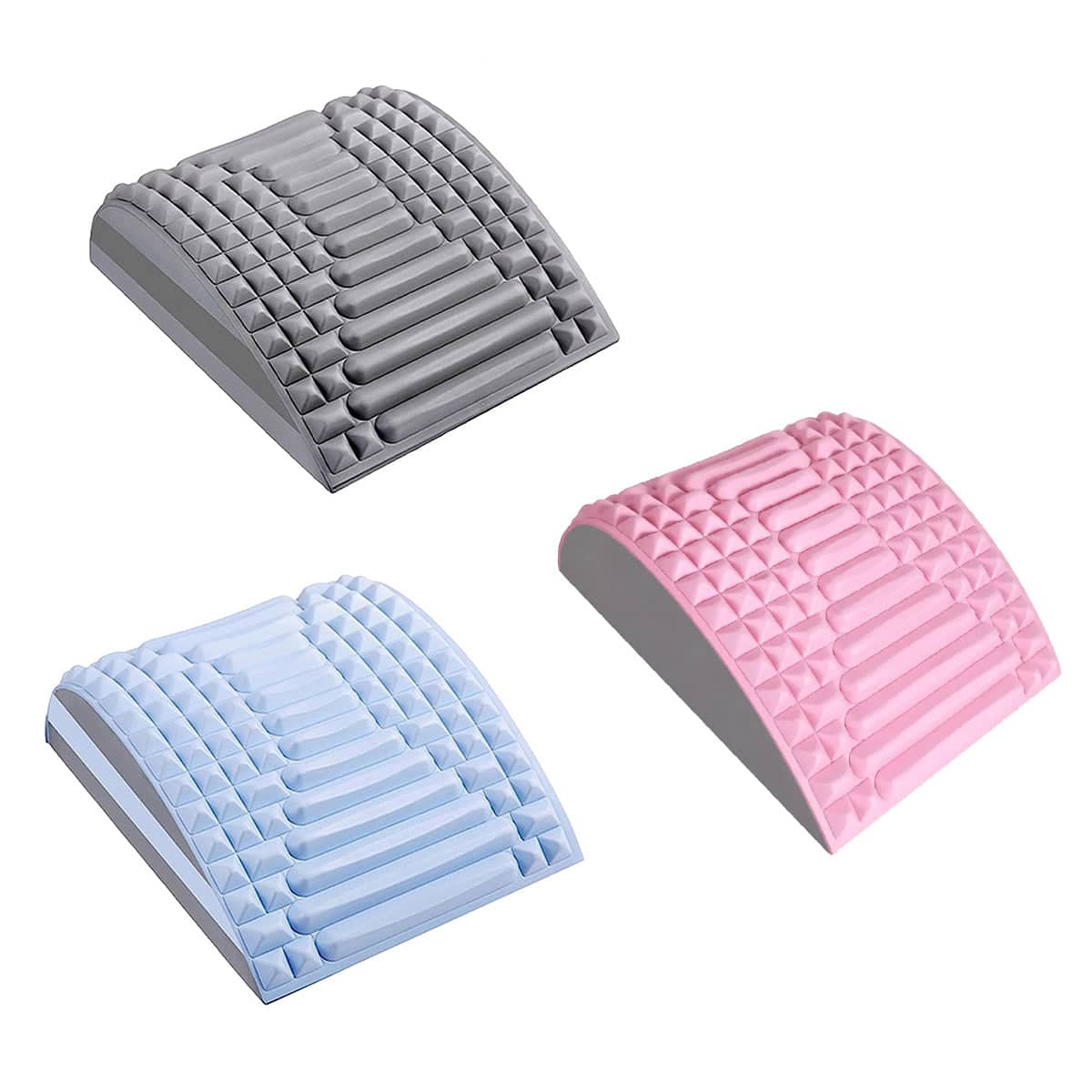 Ergonomic Neck and Back Stretcher for Relaxation and Posture - Pink - view 3