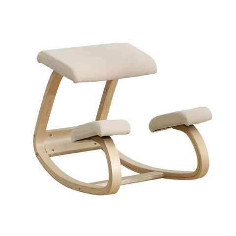 Ergonomic Rocking Kneeling Chair - Beige