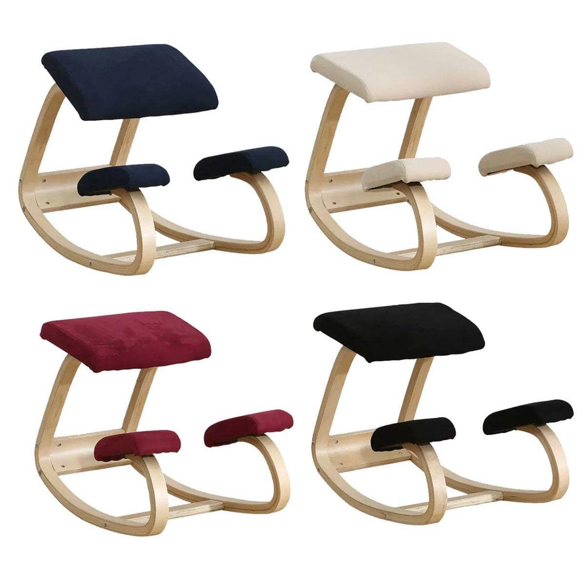 Ergonomic Rocking Kneeling Chair - Beige - view 3