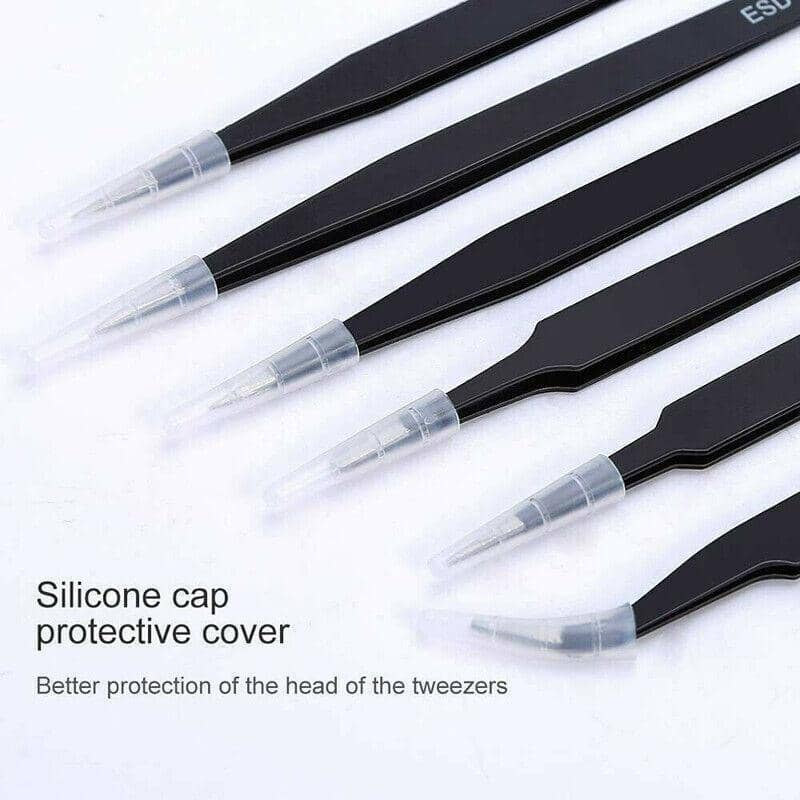 ESD Anti-Static Precision Tweezer Set, Set of 6 for Electronics Repair - view 5