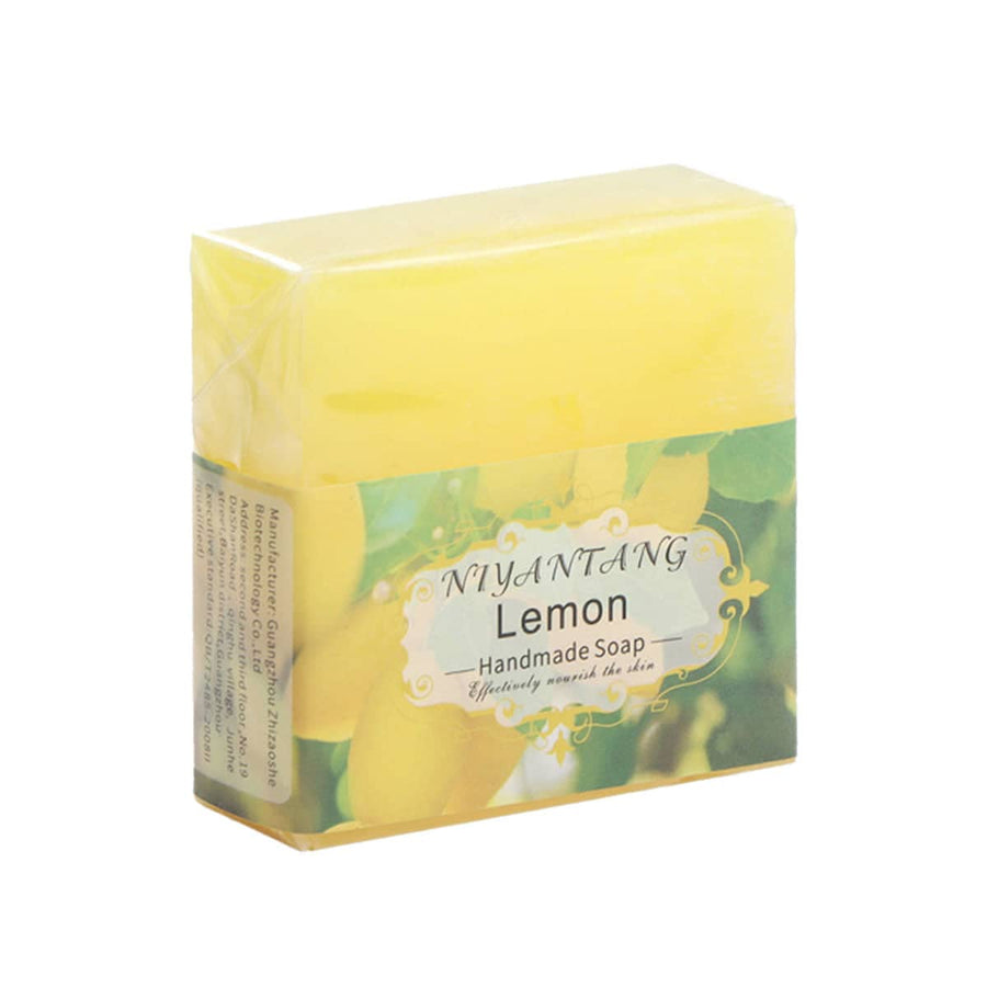 Essential Oil Handmade Soap Bars, Pack of 5 - Lemon