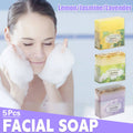 Essential Oil Handmade Soap Bars, Pack of 5 - Lemon - view 2