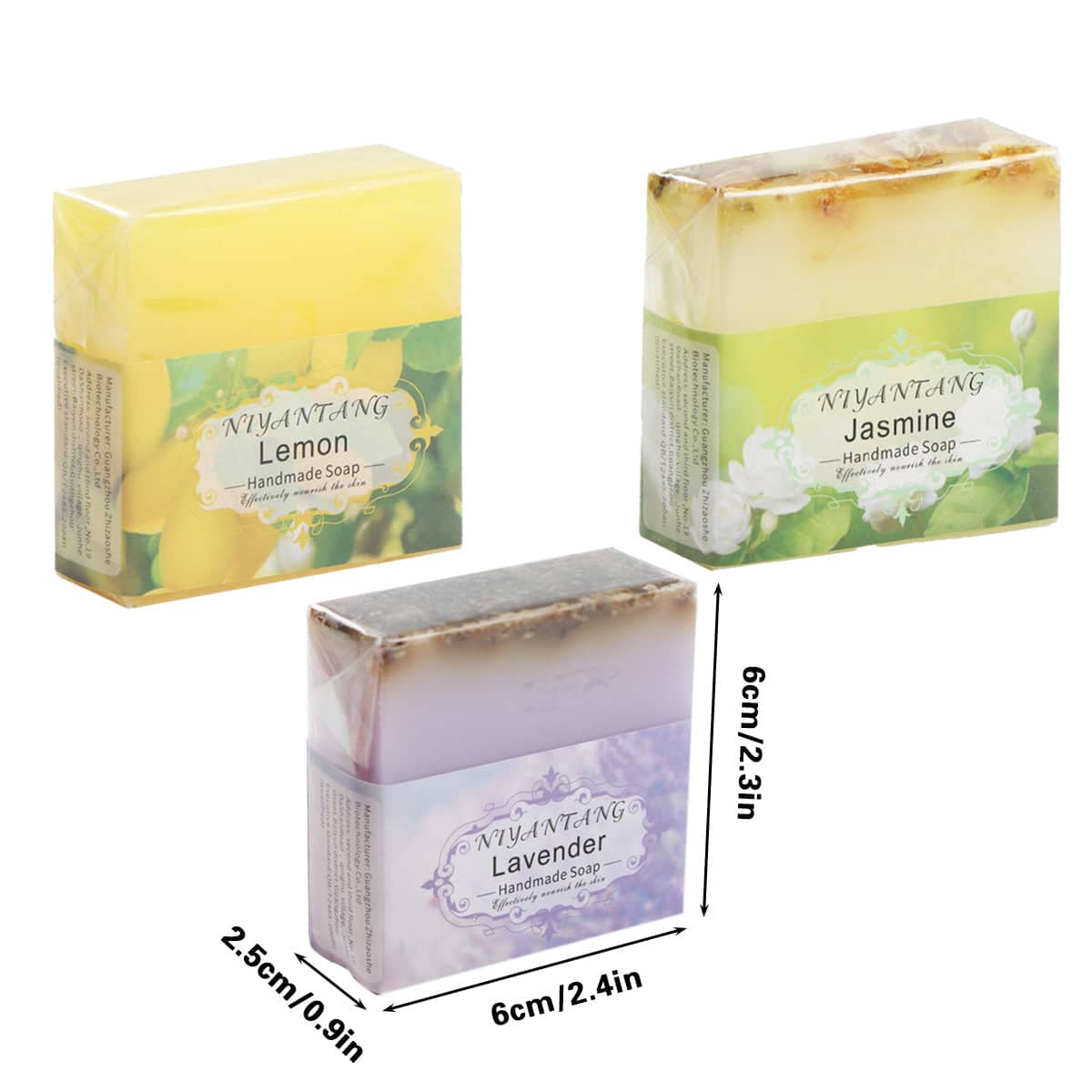 Essential Oil Handmade Soap Bars, Pack of 5 - Lemon - view 4