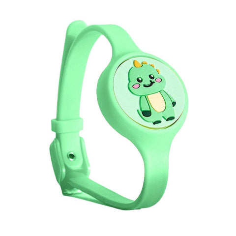 Essential Oil Pet Collar, Adjustable to 52 cm - Green Dinosaur