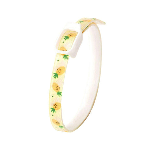 Essential Oil Pet Collar, Adjustable to 52 cm - Yellow Pineapple