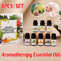 Essential Oil Set of 8 Plant Aromatherapy Oils, 10 ml Bottles for Diffusers and Massage