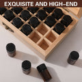 Essential Oil Storage Box in Solid Wood, 25 Slots, 15 x 27.5 x 10 cm - view 4