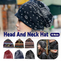 Ethnic Style Cotton Turban Cap for Women - Wine Red Paisley - view 2