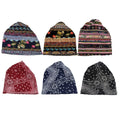 Ethnic Style Cotton Turban Cap for Women - Wine Red Paisley - view 3