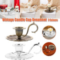 European Style Retro Handheld Candlestick Holder - Antique Brass Gold - view 2