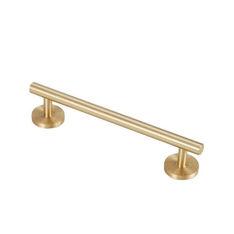 European Style Solid Brass Cabinet Handle - 128 mm Hole Centres