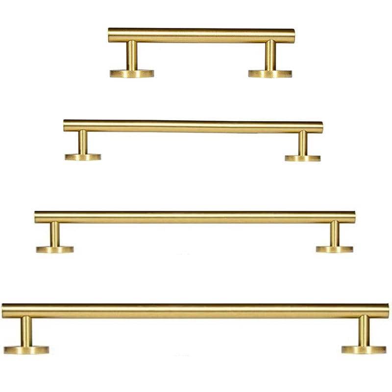 European Style Solid Brass Cabinet Handle - 128 mm Hole Centres - view 3