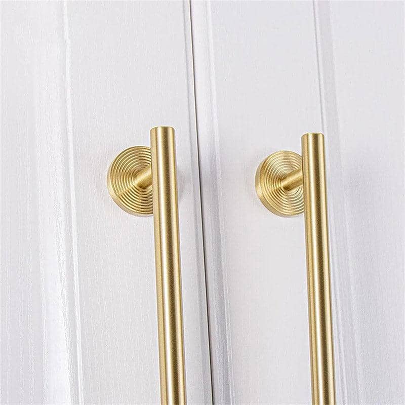 European Style Solid Brass Cabinet Handle - 128 mm Hole Centres - view 5