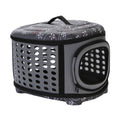 EVA Pet Carrier Travel Bag, Foldable Soft-Sided Crate - Grey