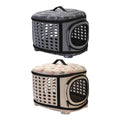 EVA Pet Carrier Travel Bag, Foldable Soft-Sided Crate - Grey - view 3