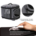 EVA Pet Carrier Travel Bag, Foldable Soft-Sided Crate - Grey - view 5