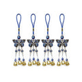 Evil Eye Butterfly Metal Wind Chime Ornament, Pack of 4 - view 2