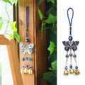 Evil Eye Butterfly Metal Wind Chime Ornament, Pack of 4 - view 4