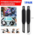 Exercise Bike Pedal Straps - Adjustable, Black, 1 Pair