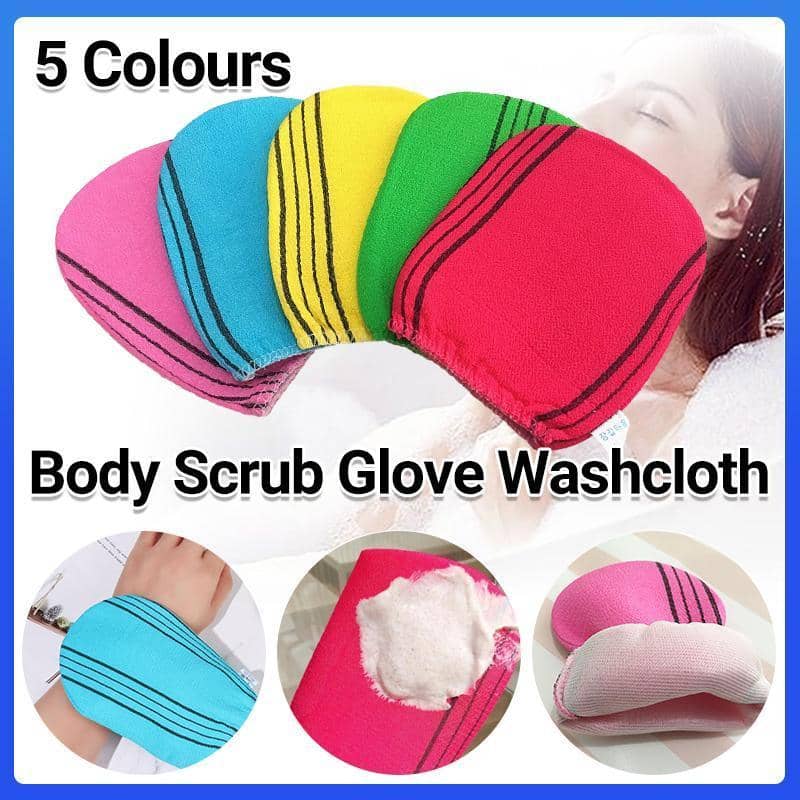 Exfoliating Bath Glove Body Scrub Washcloth - Light Pink - view 2
