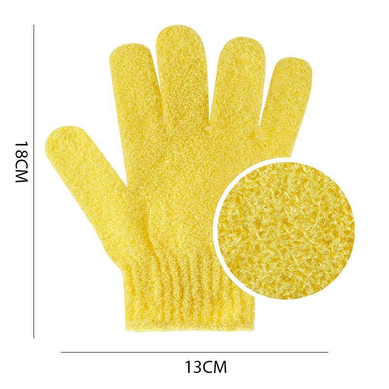 Exfoliating Bath Gloves 1 Pair Shower Scrub Mitt - Orange - view 8