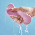 Exfoliating Bath Sponge, Soft PVA Shower Scrubber - Blue - view 4