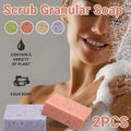 Exfoliating Body Soap Bar with Scrub Granules, Pack of 2 - Coconut - view 2