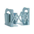 Expandable Book Stand with Built-In Pen Holder - Blue