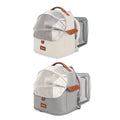 Expandable Cat Backpack Carrier, Large Capacity Breathable Travel Bag - Beige - view 3