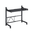 Expandable Microwave Oven Storage Rack Shelf - Black 2-Layer