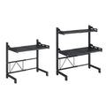 Expandable Microwave Oven Storage Rack Shelf - Black 2-Layer - view 3