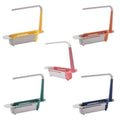 Expandable Telescopic Sink Rack Drain Basket - Pink and White - view 3