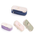 Expandable Zipper Pencil Case with Multiple Pockets, 22 x 11 x 6.5 cm - Pink - view 3