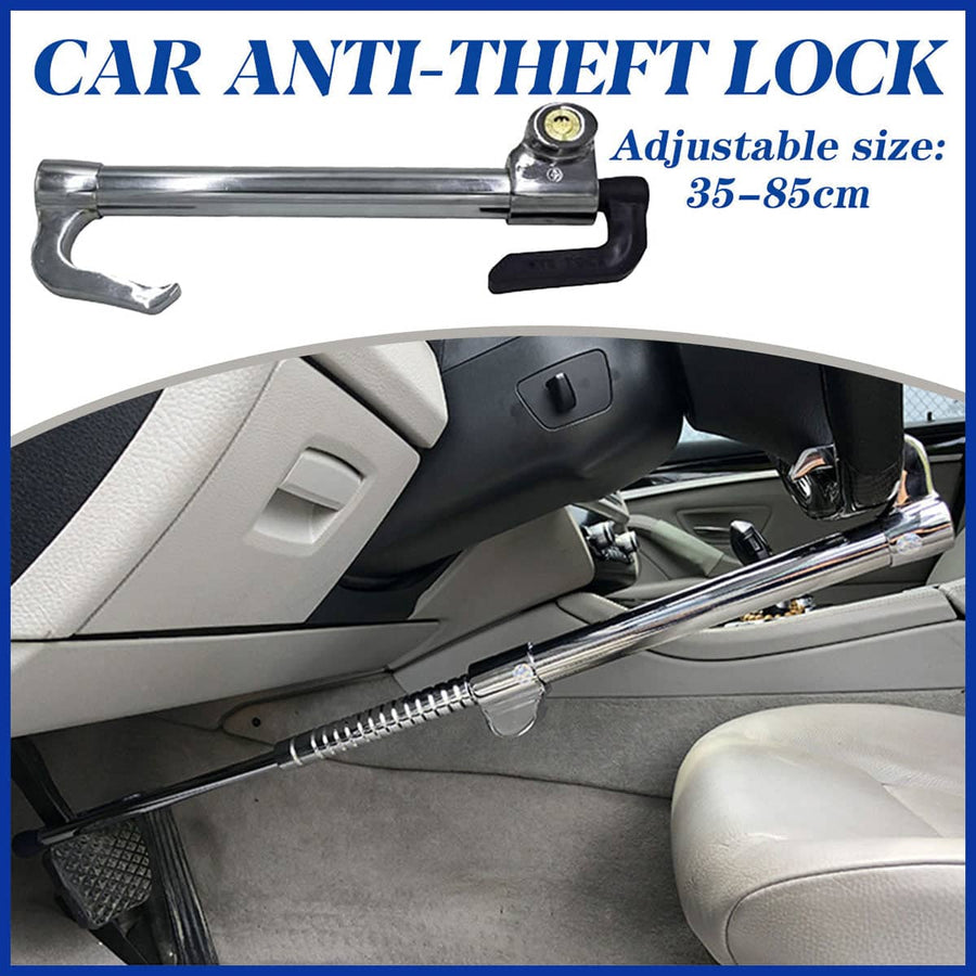 Extendable Anti-Theft Steering Wheel Lock for Cars and Vans