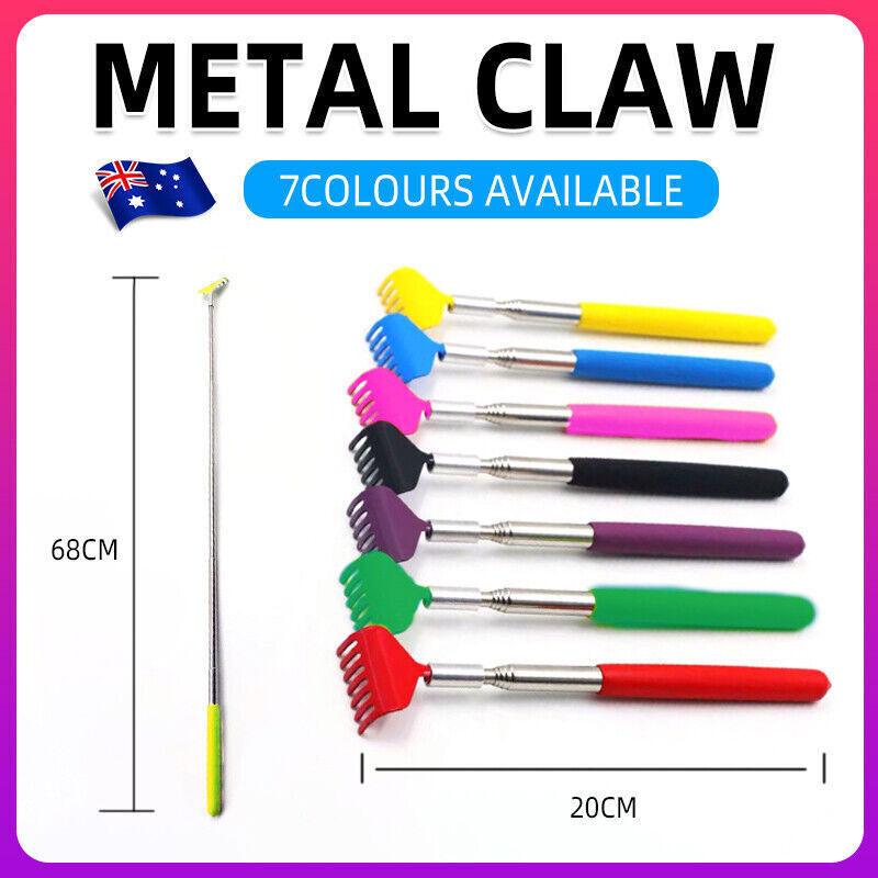 Extendable Back Scratcher with Metal Claw, Telescoping - Pink - view 2