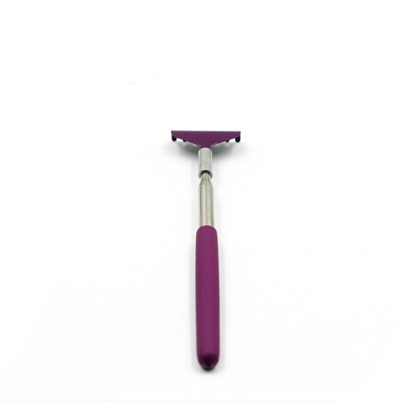 Extendable Back Scratcher with Metal Claw, Telescoping - Purple