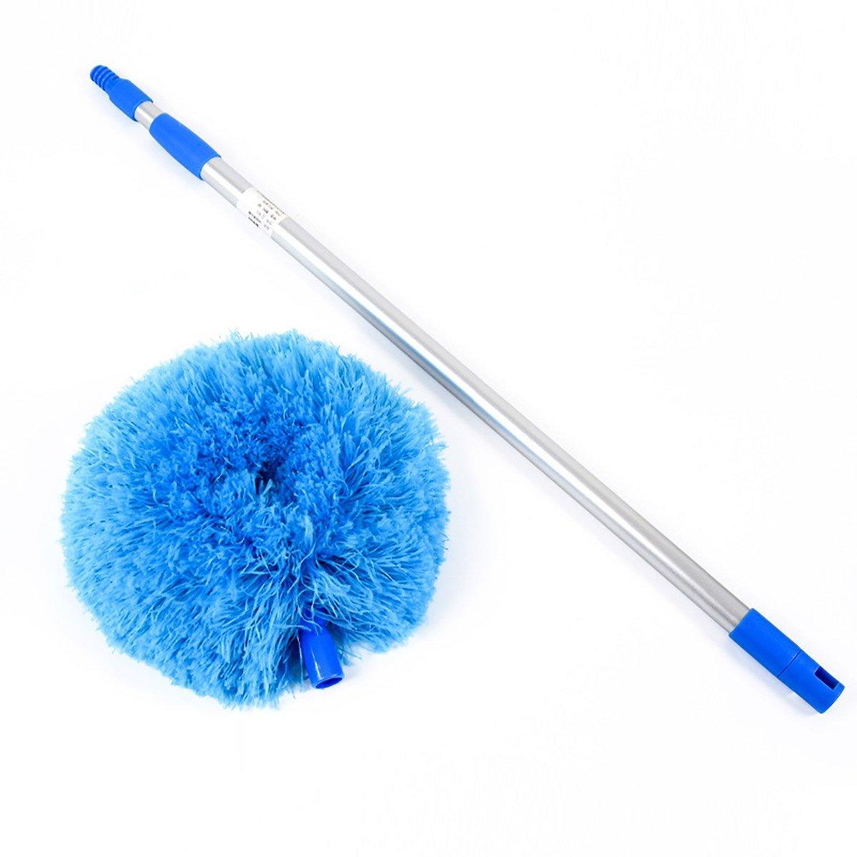 Extendable Ceiling Duster with Round Microfibre Head - Grey - view 15