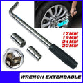Extendable Wheel Brace with 17, 19, 21 and 23 mm Sockets, 32-48 cm