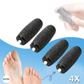 Extra Coarse Replacement Roller Heads for Electric Foot File, Pack of 4