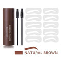 Eyebrow Powder Kit with Stencils and Brushes - Dark Brown - view 5