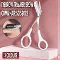 Eyebrow Razor and Scissor Set with Comb - Pink - view 2