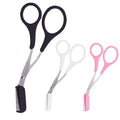 Eyebrow Razor and Scissor Set with Comb - Pink - view 3